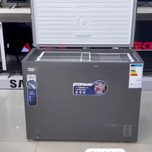 CONGÉLATEUR ASTECH 300L HORIZONTAL VITRE SILVER CH3001G