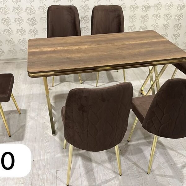 Table à manger 6places extensible en marron