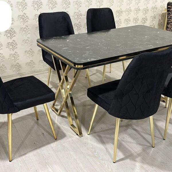 Table à manger 6places extensible en noire