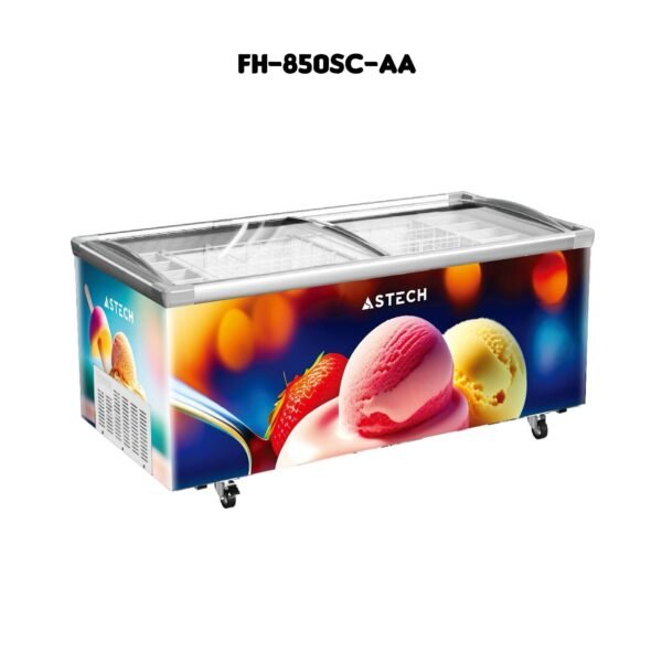 CONGÉLATEUR ASTECH 761L HORIZONTAL VITRINE NOFROST FH850SCAA