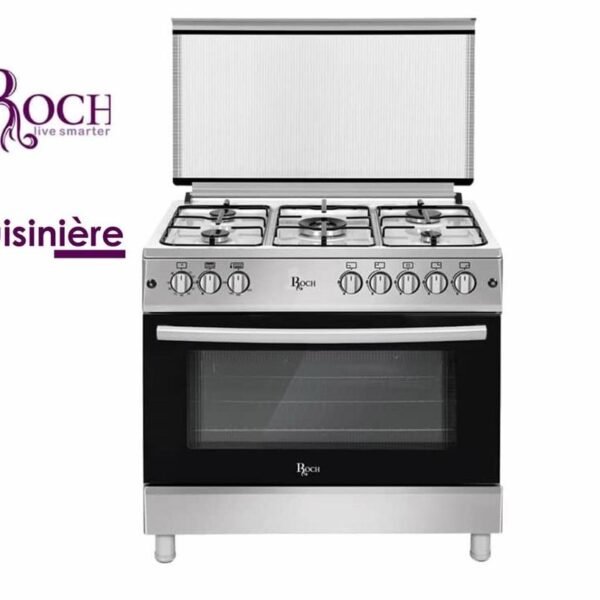 CUISINIÈRE ROCH 5FEUX 90X60 INOX F9L50 G2-IL / RGC-90EG