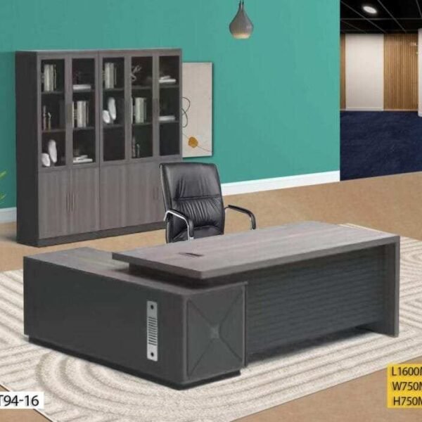 Ensemble table 1m60 et rangement de bureau KT94-16