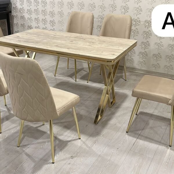 Table à manger 6places extensible en beige