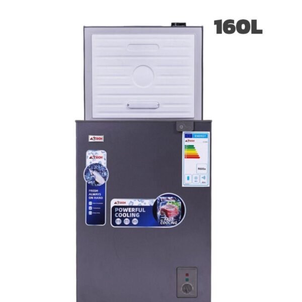 CONGÉLATEUR ASTECH 160L HORIZONTAL SILVER CH1601G
