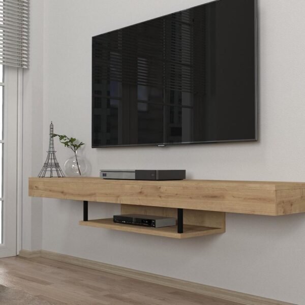 Meuble Téléviseur Beige en suspension