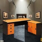 BUREAU AVEC RETOUR YB601-16