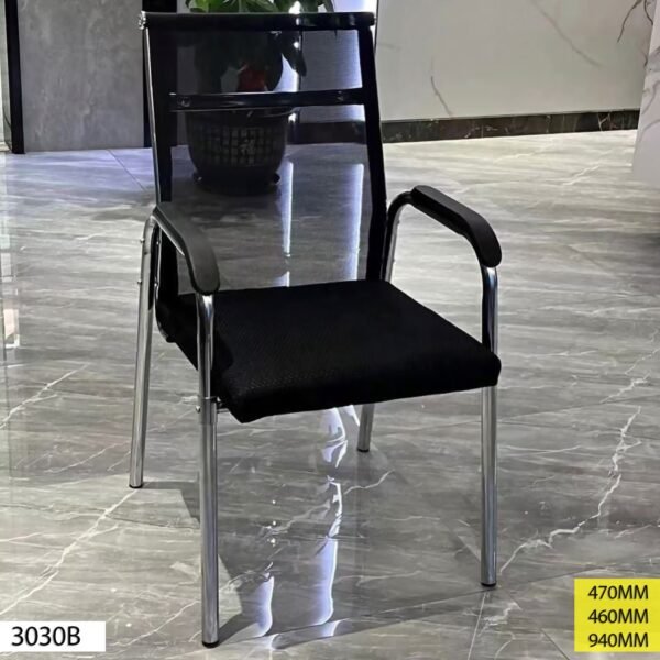 Chaise Visiteurs en Noire 3030B