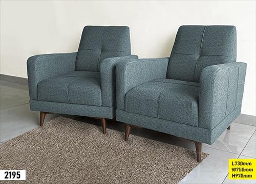 Fauteuil Club 2 Places Vert Importé en Daim