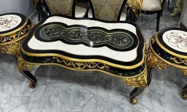 ENSEMBLE TABLE BASSE ROYAL BlC005(1+2) NOIRE