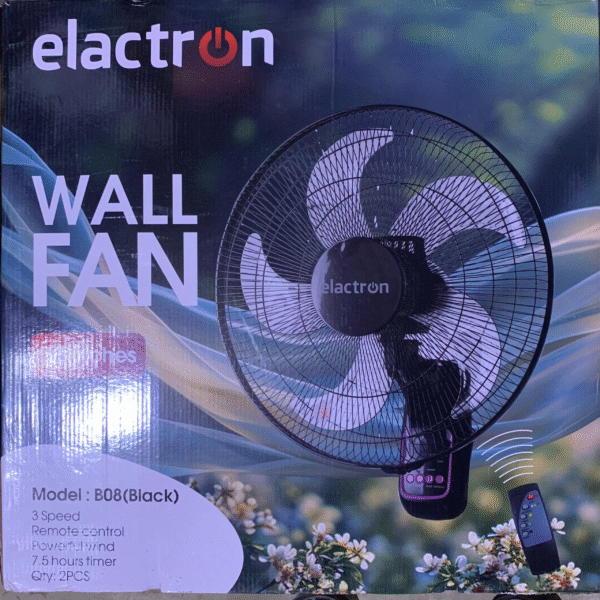 Ventilateur mural 18" Elactron Noir LB08