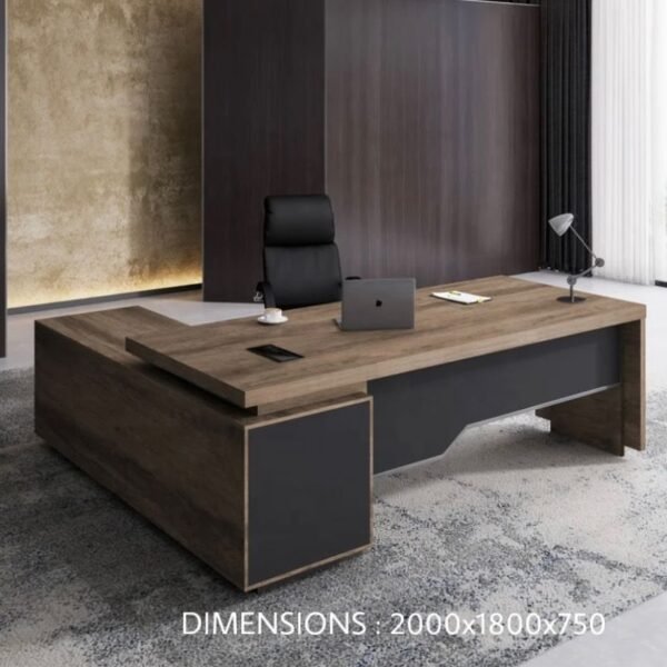 Table bureau directeur marron OZEDK0220