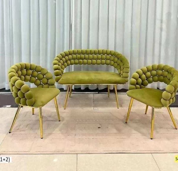 Mini Salon 5 places en Daim Vert Clair