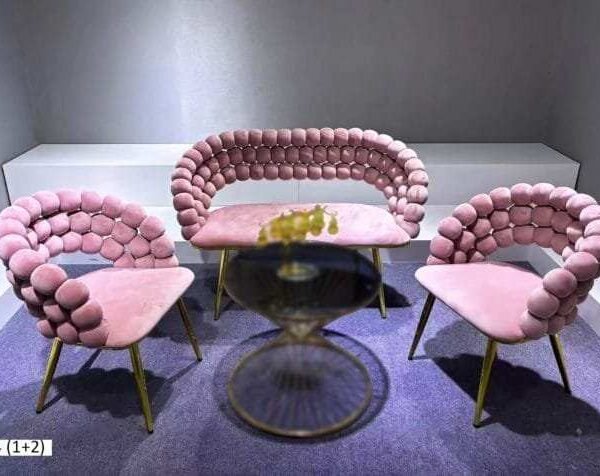 Mini Salon 5 places en Daim Rose