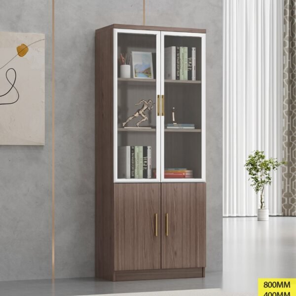 Armoire de rangement bureau  2Battants marron 842