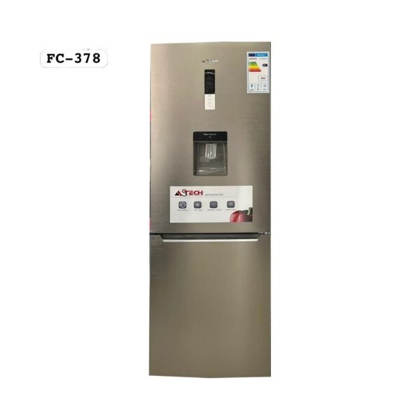 REFRIGERATEUR ASTECH 322L FC378INO-OG COMBINE 3T FONTAINE NO FROST GRIS
