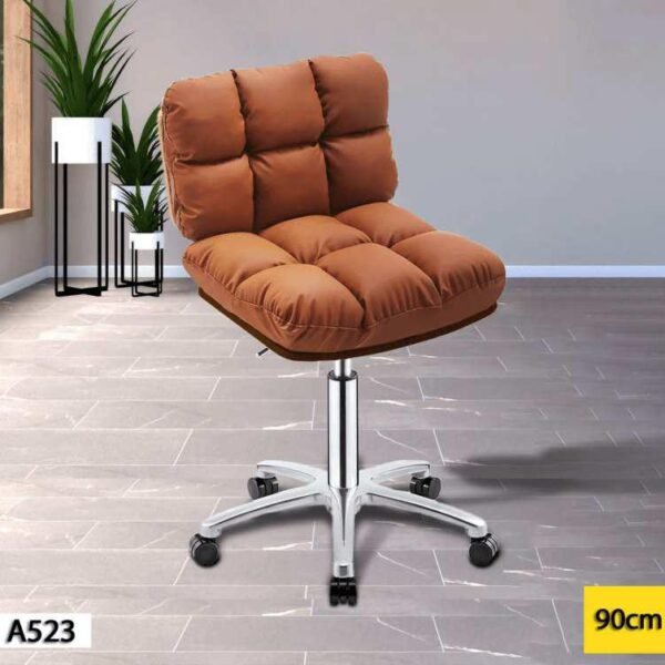 Chaise Haute pour Salon de Coiffure en Rouge
