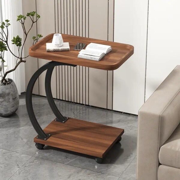 Table d’Appoint en Bois Marron