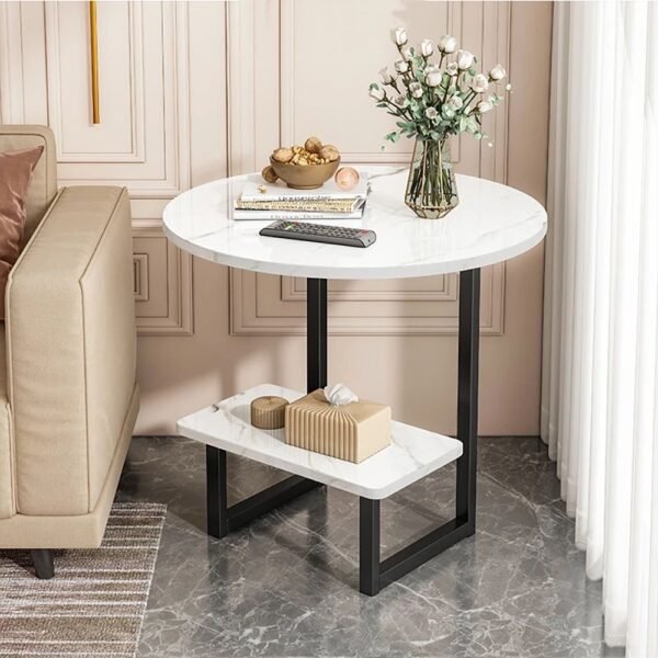 Table d’Appoint Deux Niveaux en Bois