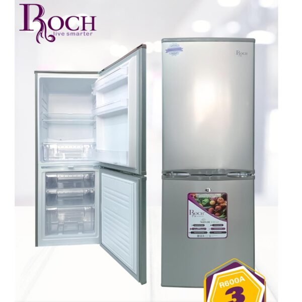 RÉFRIGERATEUR ROCH 260L 3TIROIRS GRIS RFR260DB