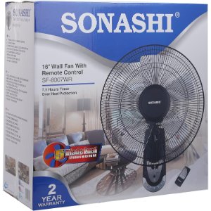 Ventilateur Mural Sonashi 16 Pouces Avec Télécommande SF-8007WR