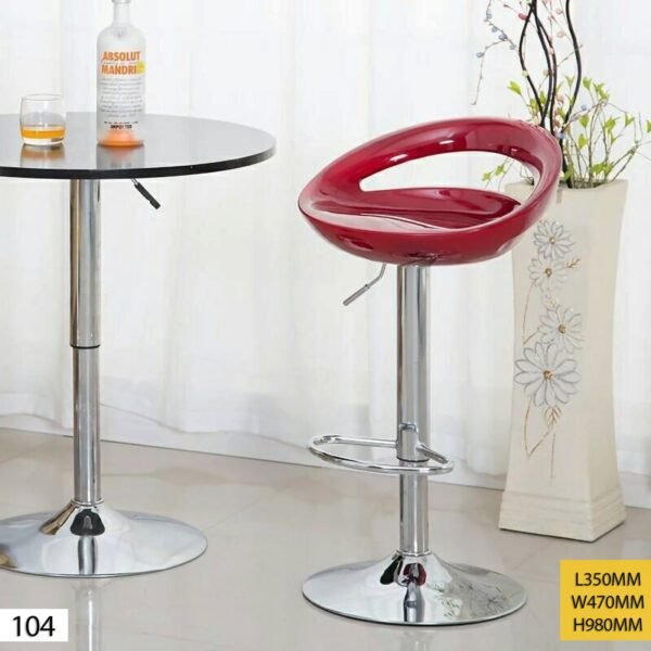 Chaise Haute pour Salon de Coiffure Rouge 104