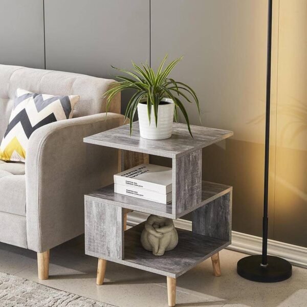 Table d’Appoint en Bois Gris