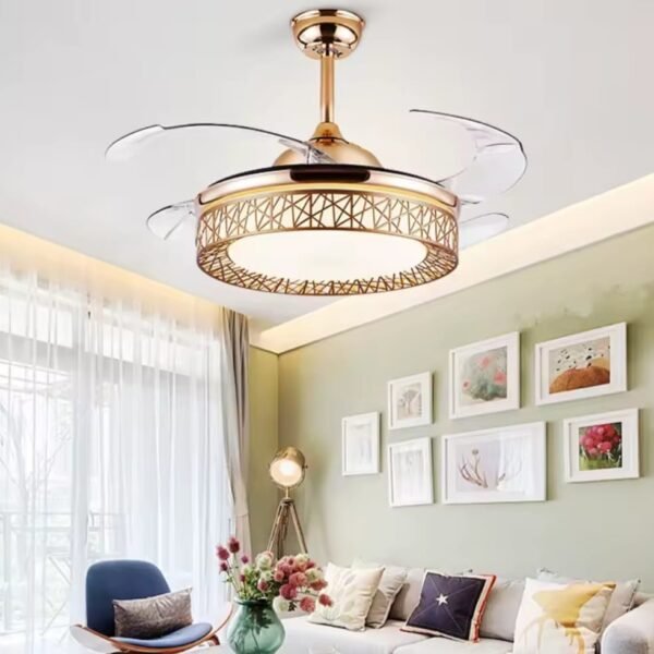 Ventilateur Plafonnier avec Lampe de Haute Éclairage