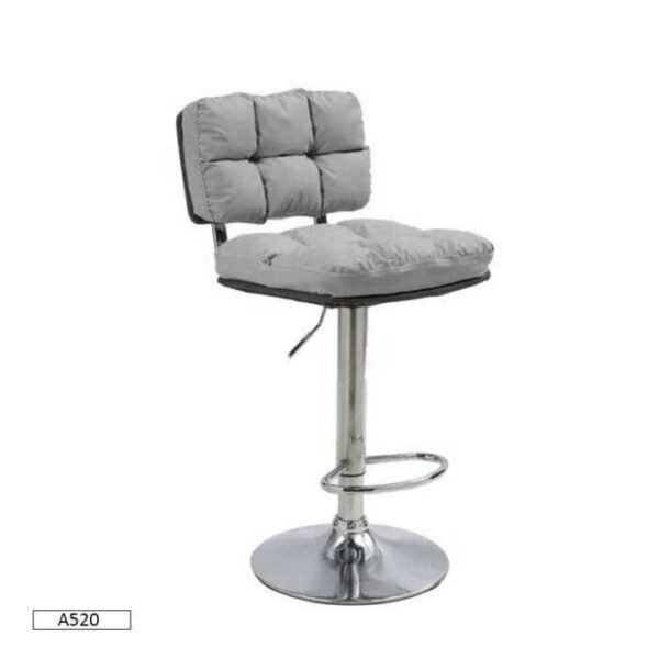 Chaise Haute pour Salon de Coiffure en Gris