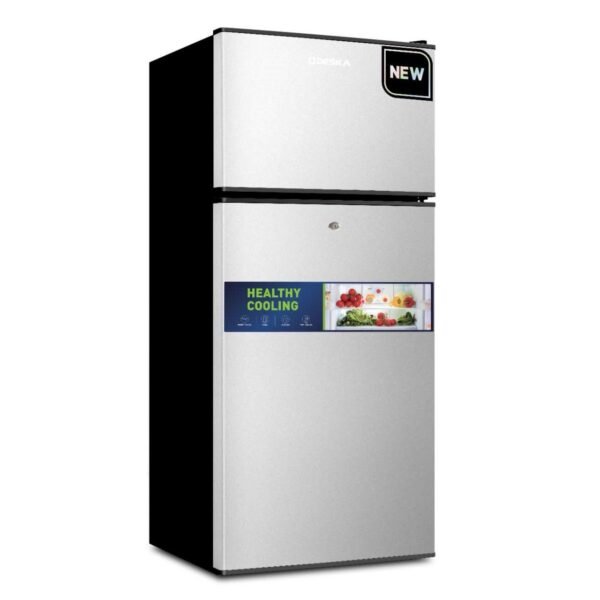 REFRIGERATEUR DESKA BAR 2PORTES NOIR GRIS TM110DK