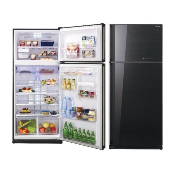 REFRIGERATEUR SHARP 2PORTES NOFROST NOIR SJ48 C SJPC48A