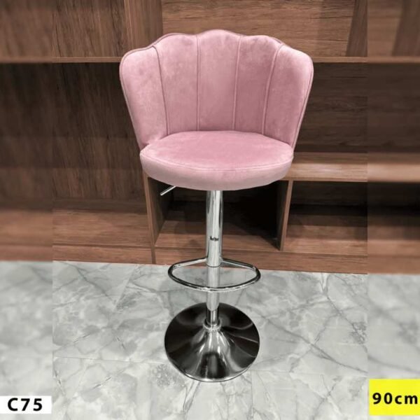 Chaise Haute pour Salon de Coiffure en Rose