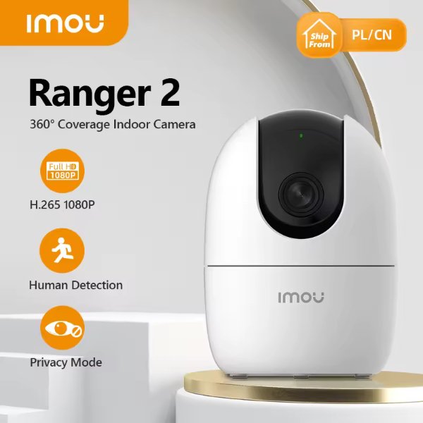 Caméra IP Wi-Fi intérieur 3MP Panoramique et inclinaison pour une couverture à 360° - IPC-K2EP-3H1W