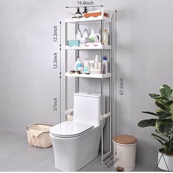 Étagère Salle de Bain 3Niveaux en Métal