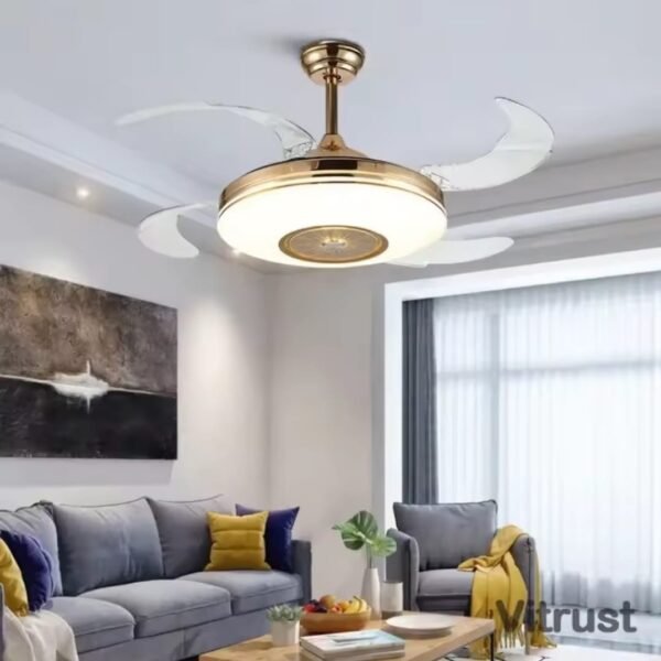 Ventilateur Plafonnier avec Lampe de Haute Éclairage