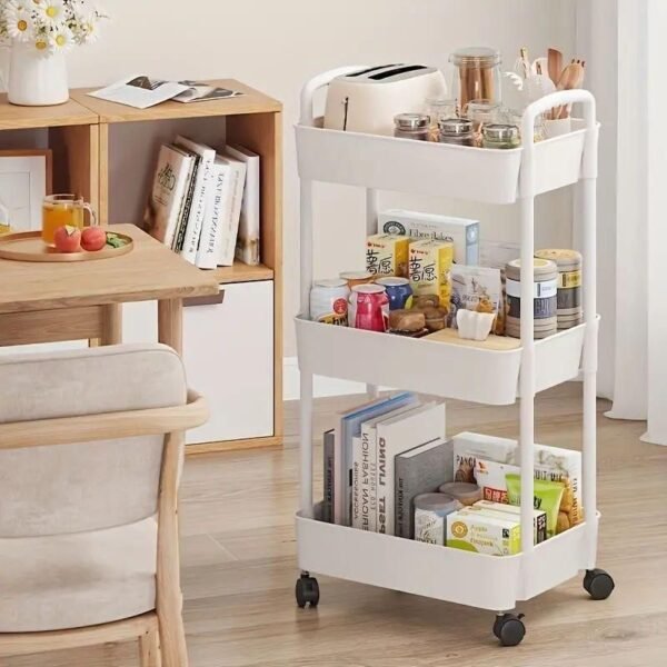 Etagere de Cuisine 3Niveaux Blanc