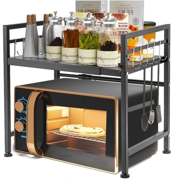 Etagère Micro ondes en Métal Noir
