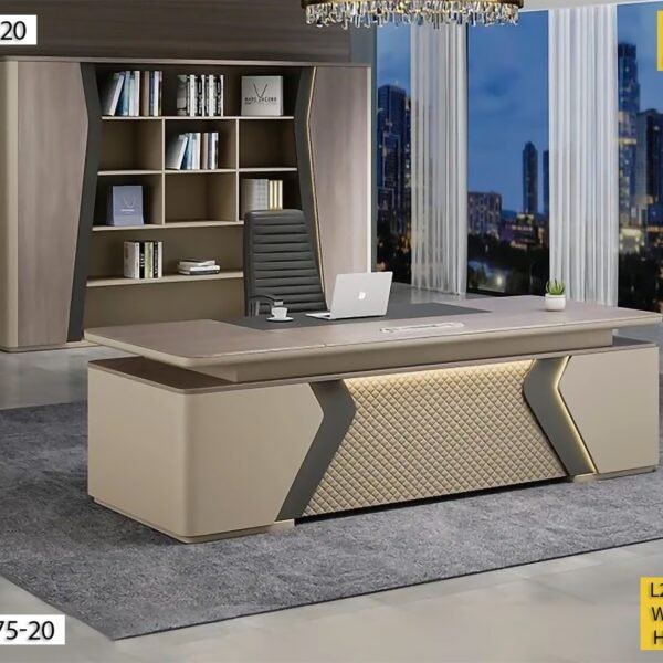 TABLE BUREAU 2M +BIBLIOTHEQUE KT1675-20+B001-20