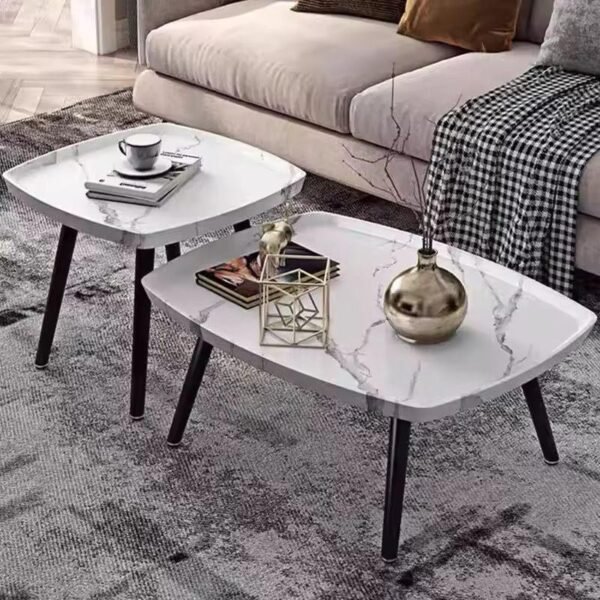Table basse 2 Pièces Noire et blanche