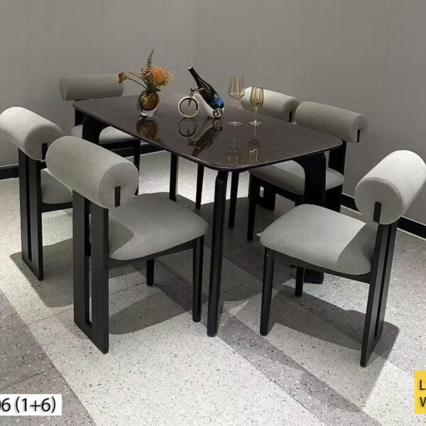 Table à Manger 6 Places en Gris T2306