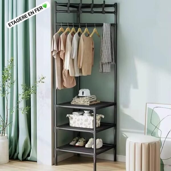 Étagère de Coin pour Veste et Accessoires